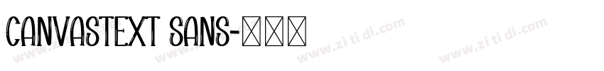 CanvasText Sans字体转换